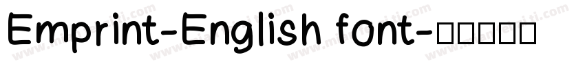 Emprint-English font字体转换